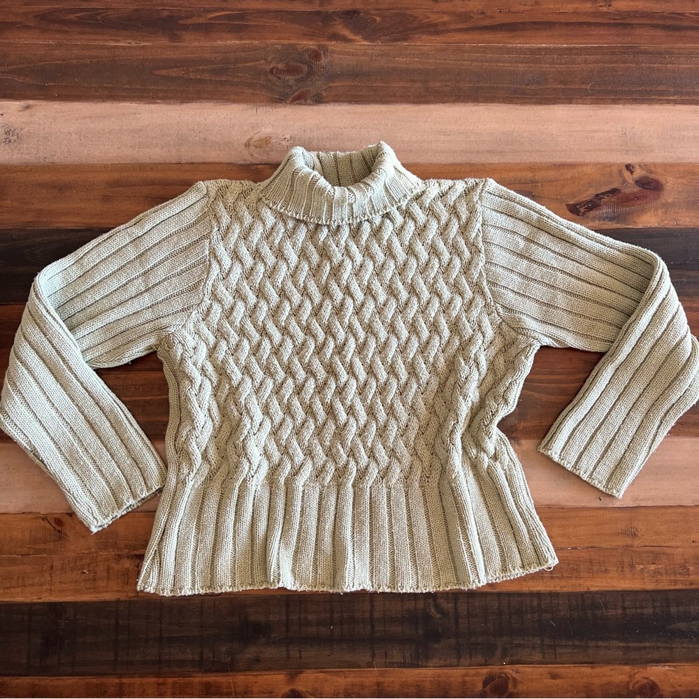 CB Design turtleneck green sweater XL